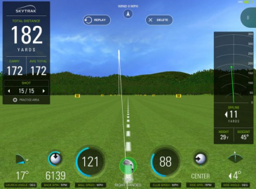 Phần mềm đánh golf trong nhà skytrak golf