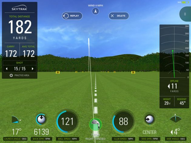 Phần mềm đánh golf trong nhà skytrak golf