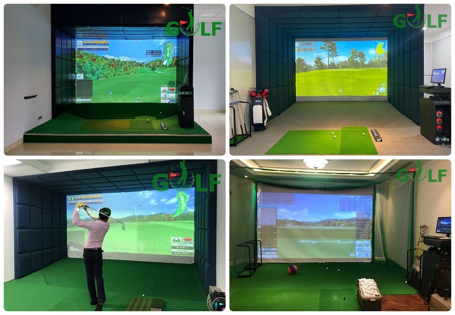 Công trình phòng golf điện tử GolfTech lắp đặt