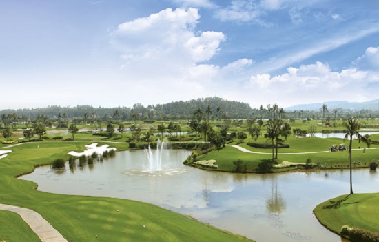 Cảnh đẹp ở sân golf Sông Giá