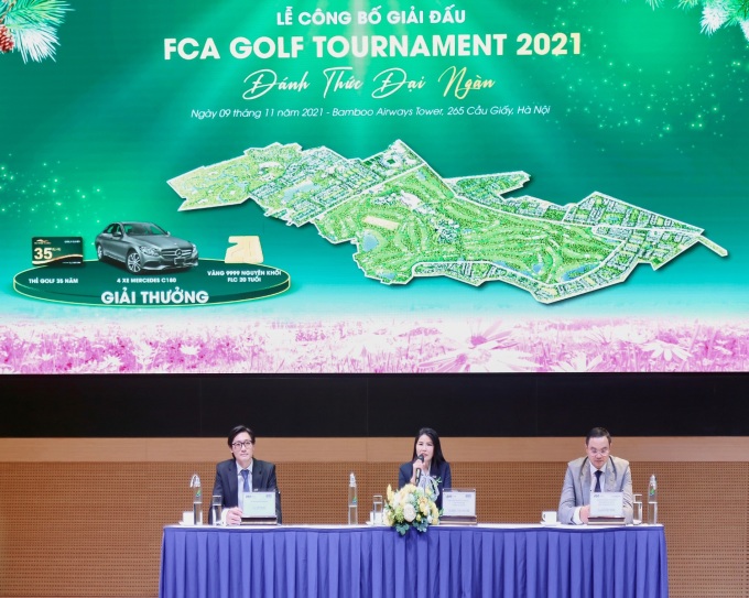 Họp báo công bố giải FCA Golf Tournament 2021. Ảnh: FCA