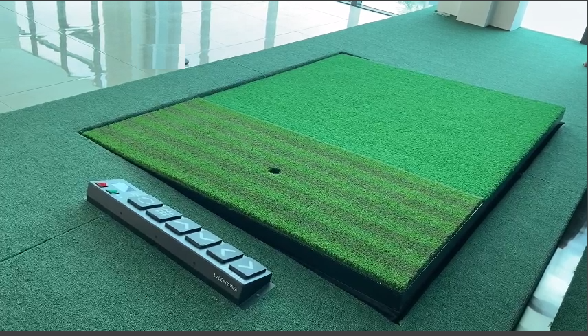 Thảm tập golf địa hình - Swing plate cho phòng golf 3D