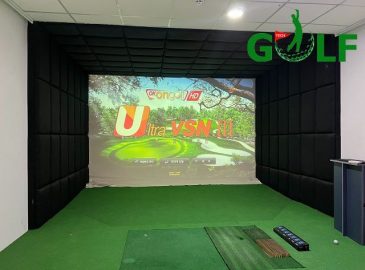 Mỗi phòng golf 3D đều được lắp đặt thảm địa hình, ốp da và công nghệ golf Okongolf