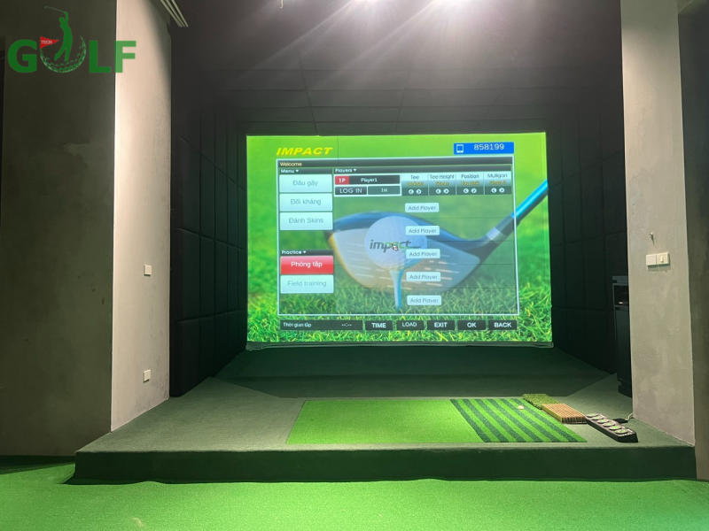 Phòng golf 3D tại Ba Đình Hà Nội – Công trình GolfTech