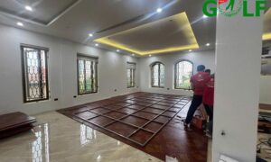 Thi công phòng golf 3D trong nhà tại Vinh, Nghệ An